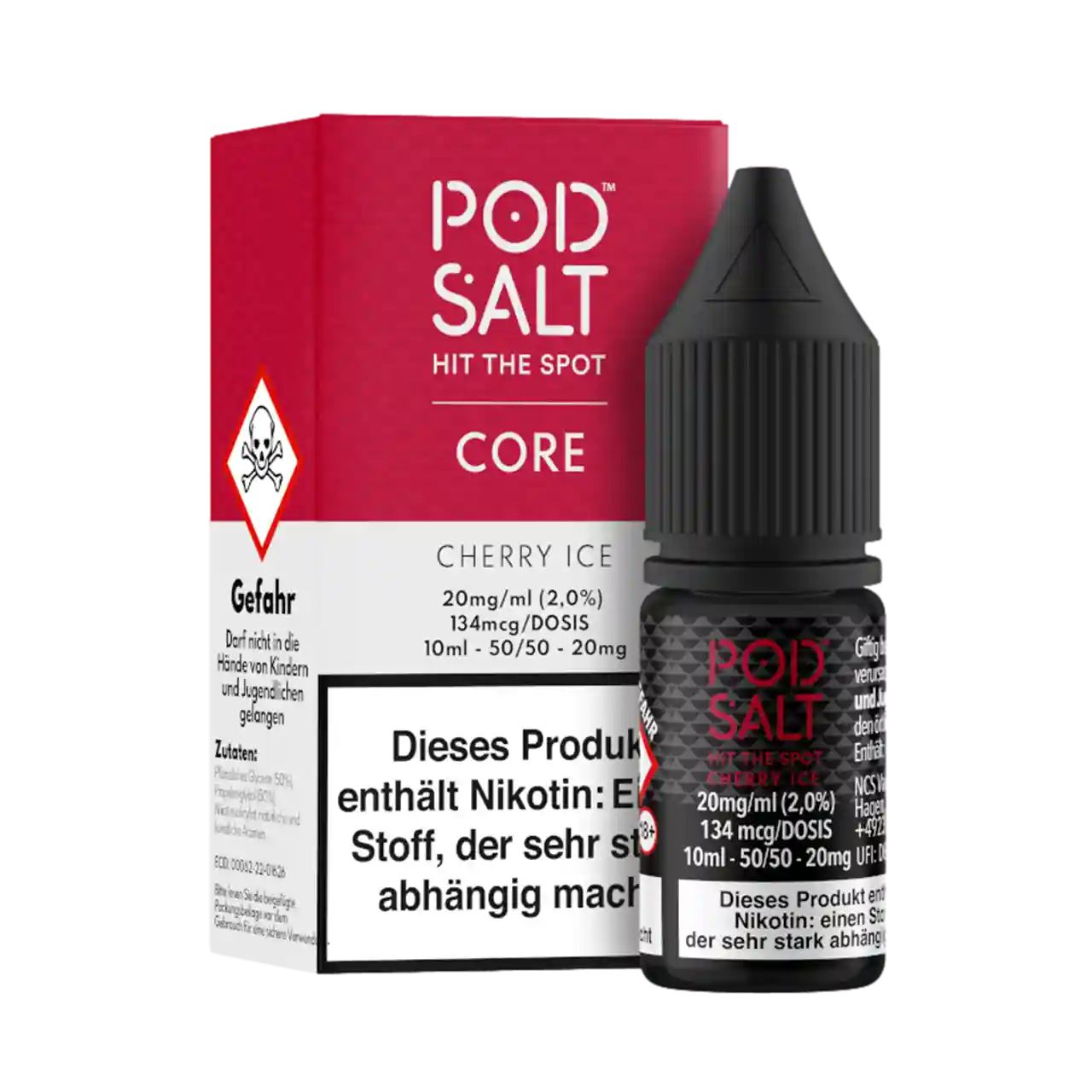 Pod Salt Cherry Ice Nic Salt Liquid mit Verpackung