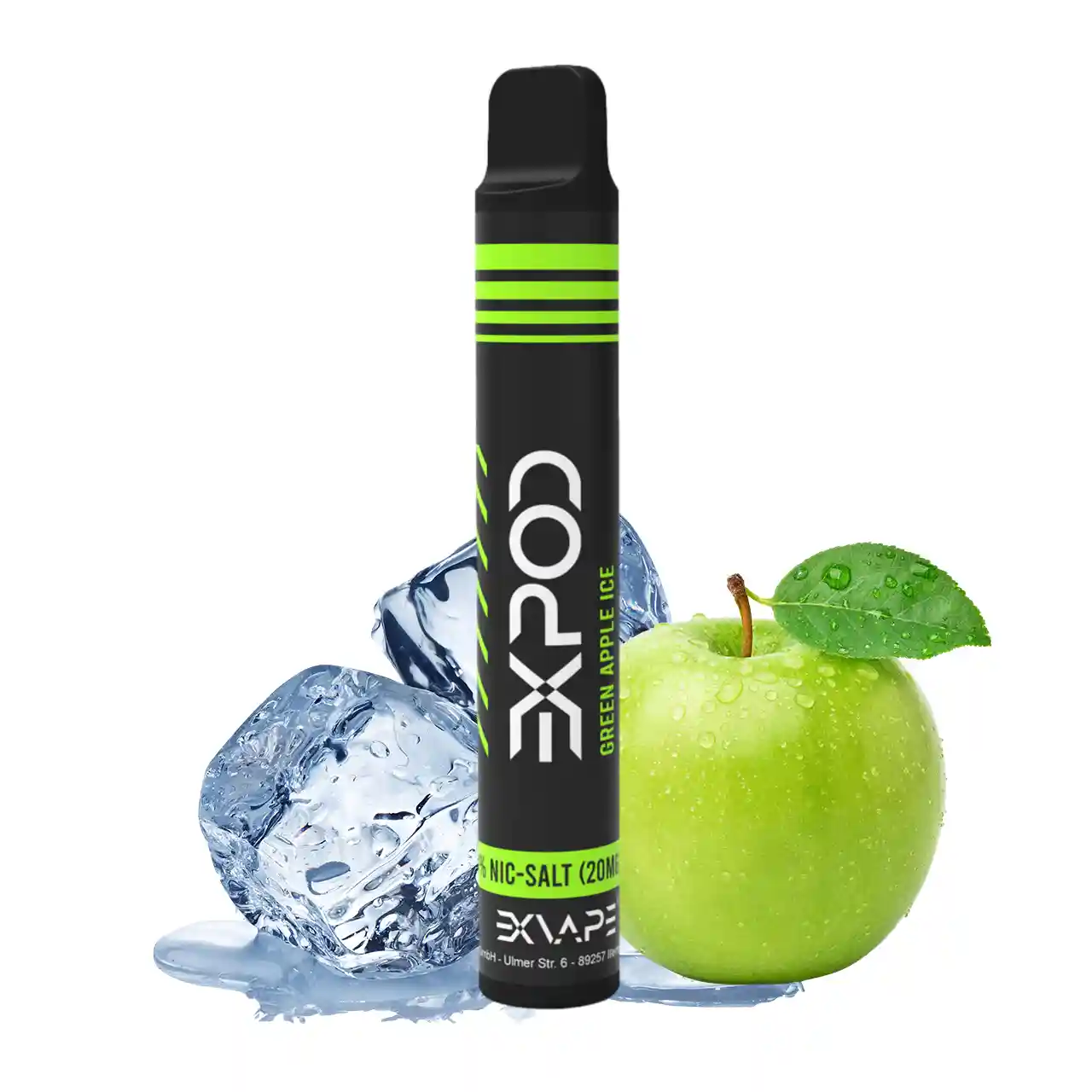 Exvape Expod Green Apple Ice Einweg E-Zigarette