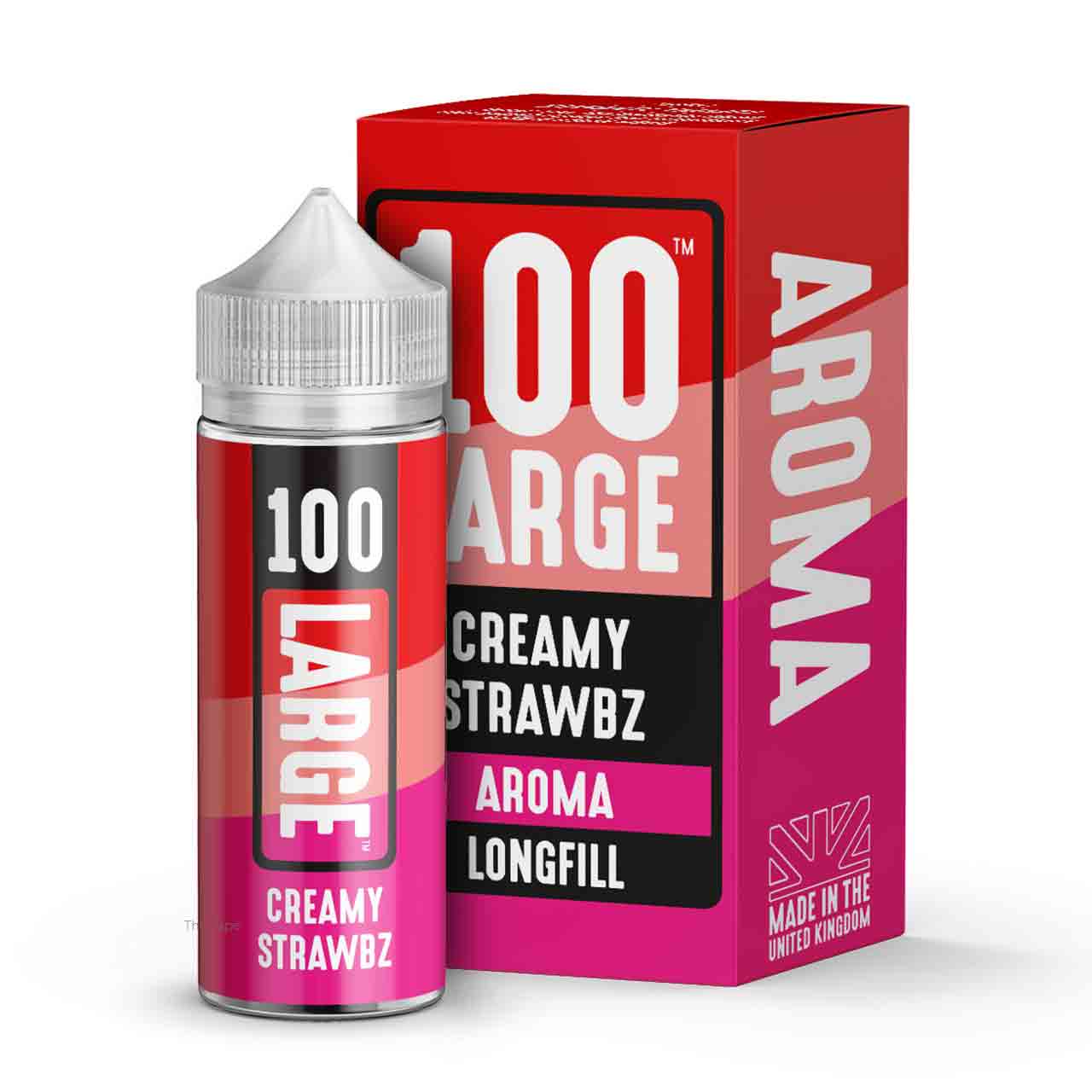 Large Juice 100 Creamy Strawbz Aroma Longfill