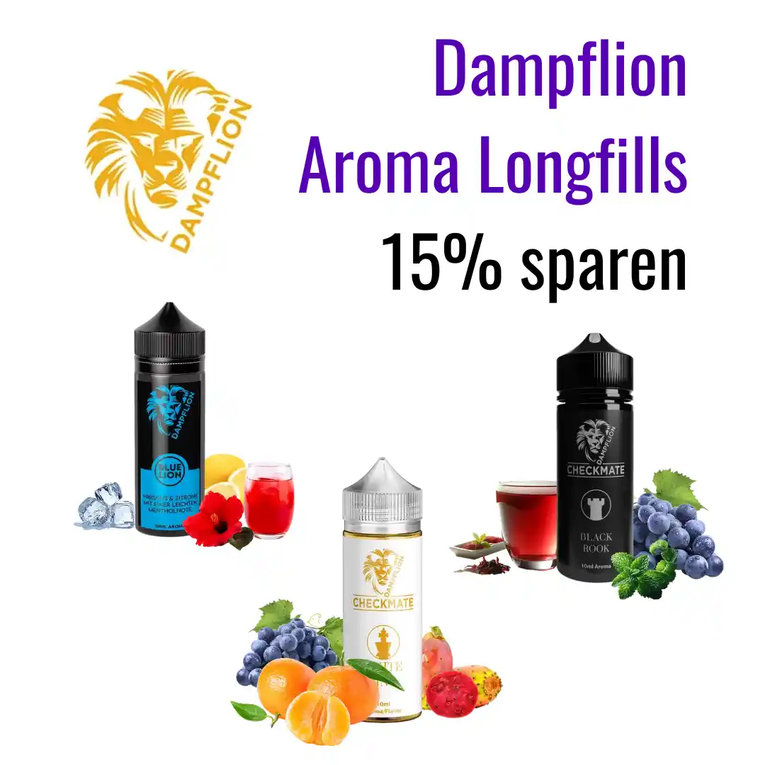 Dampflion Longfills Angebots-Banner
