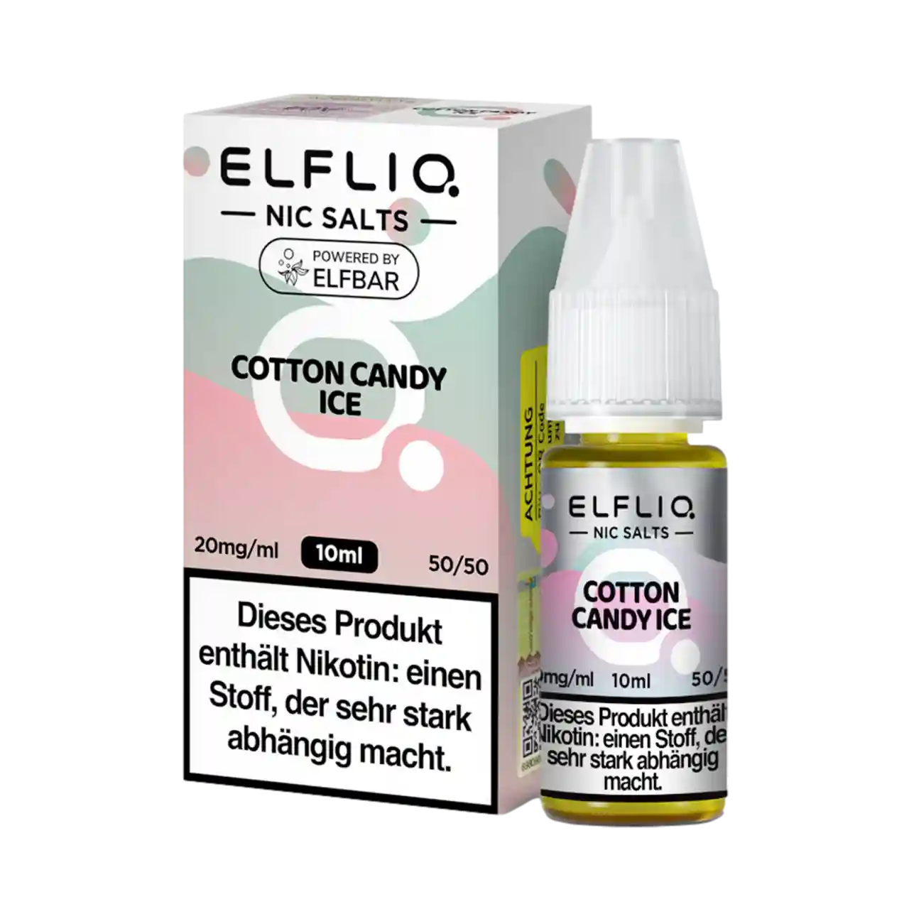 Elfliq Cotton Candy Nic Salt Liquid mit Verpackung