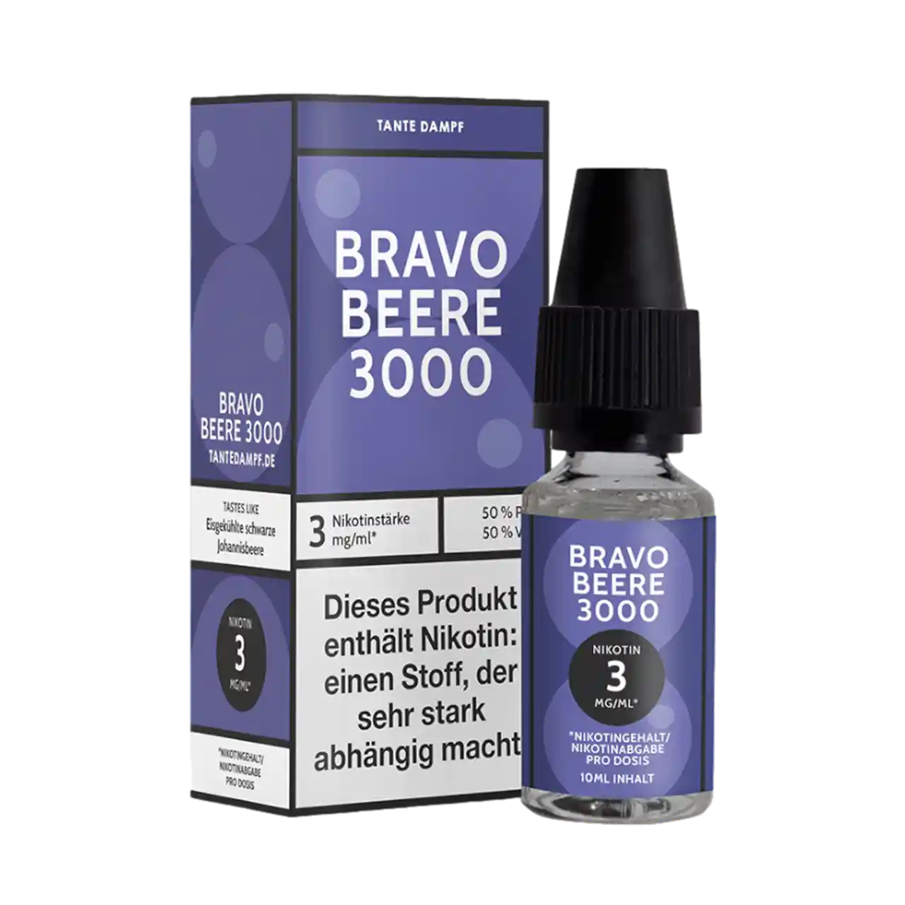 Tante Dampf Bravo Beere 3000 Liquid 3mg mit Verpackung