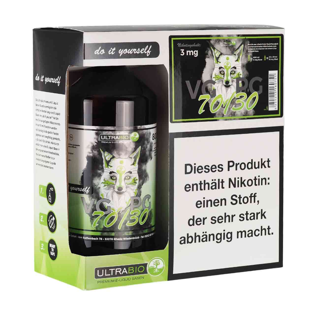 Ultrabio Base Bundle 70/30 3 mg