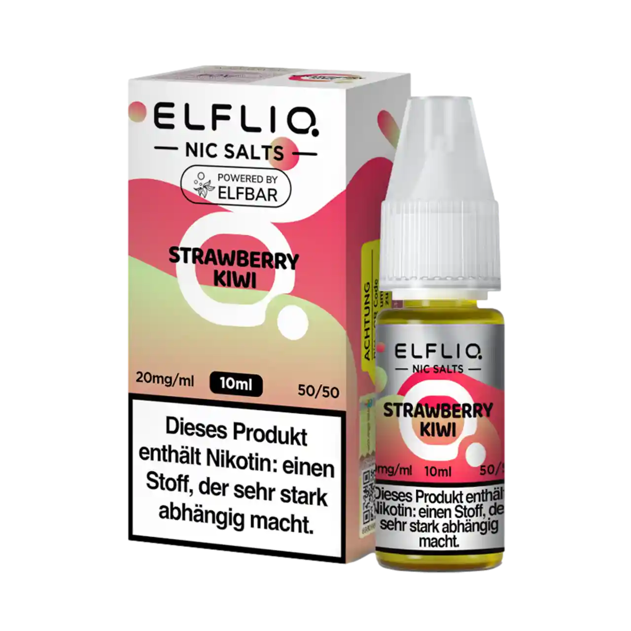 Elfliq Strawberry Kiwi Nic Salt Liquid mit Verpackung