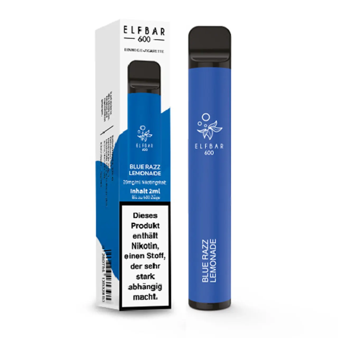 Elf Bar 600 Blue Razz Lemonade Einweg E-Zigarette Verpackung