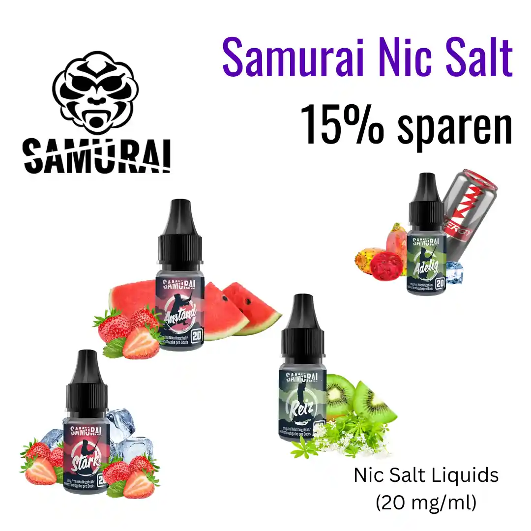 Samurai Nic Salt Black Weeks Banner