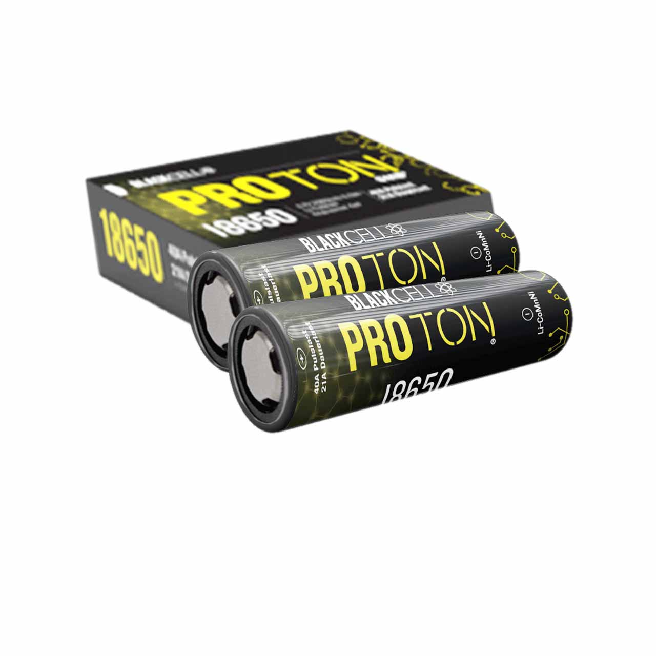 Blackcell Proton 18650 Akku 2er-Pack